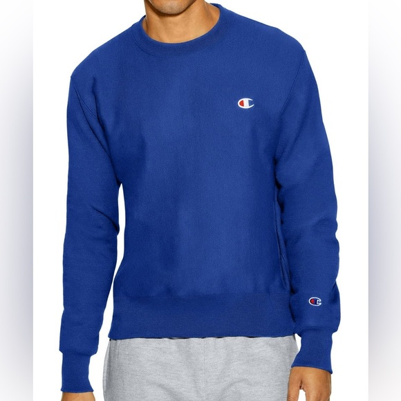 Champion Other - Champion Reverse Weave Men's Blue Crewneck Sweatshirt S149 Cotton Blend Medium